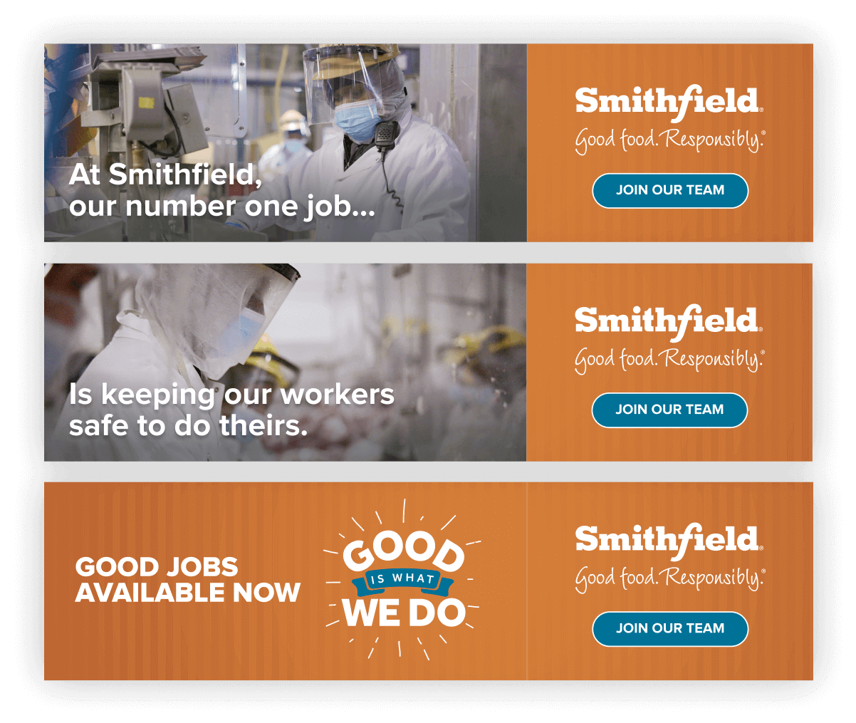 Smithfield Foods - Good Is What We Do, display units