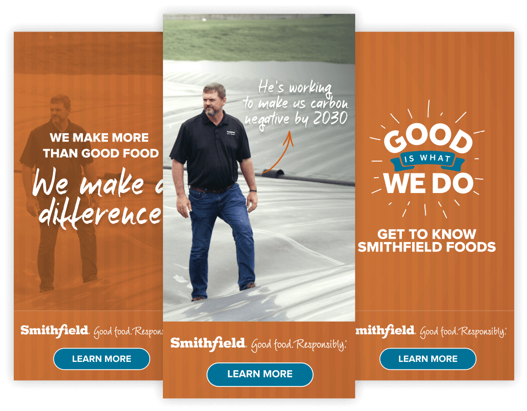 Smithfield Foods - Good Is What We Do, display units